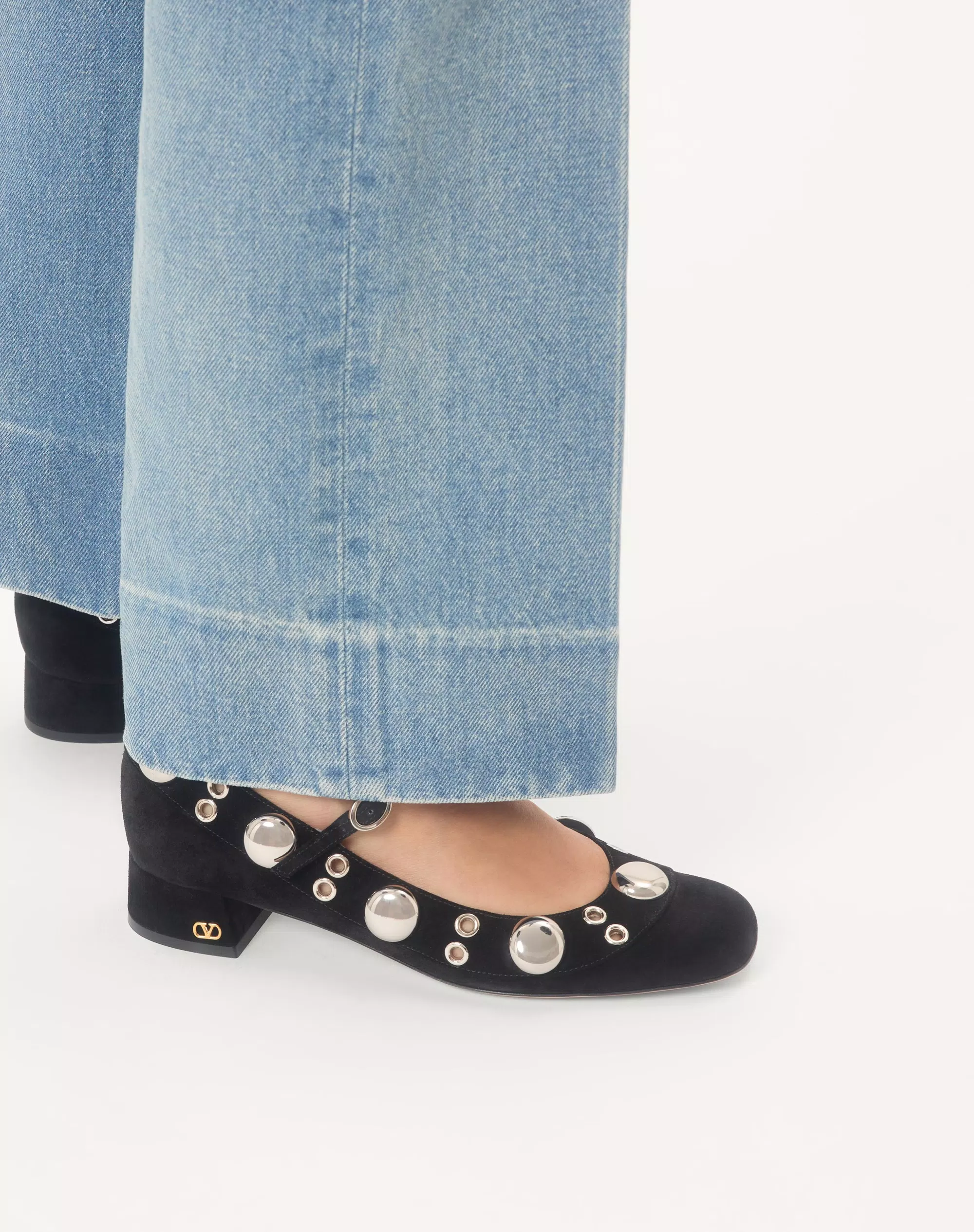 Valentino Nellcôte Mary-Jane Pumps In Crust Leather 30Mm - Image 7